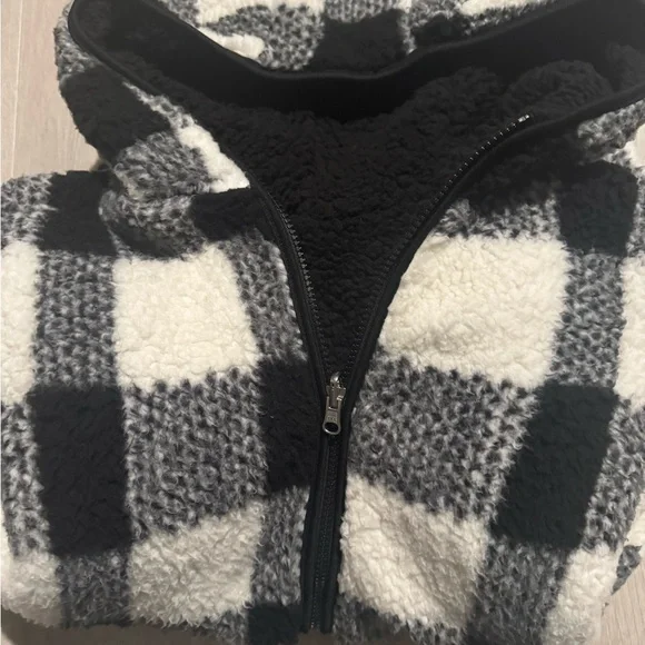 EUC Weatherproof | Reversible Buffalo Plaid Zip Front Fleece Jacket | Size M - Picture 6 of 8